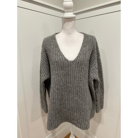 Eileen Fisher Wool Blend Shaker Knit Sweater - Picture 1 of 4